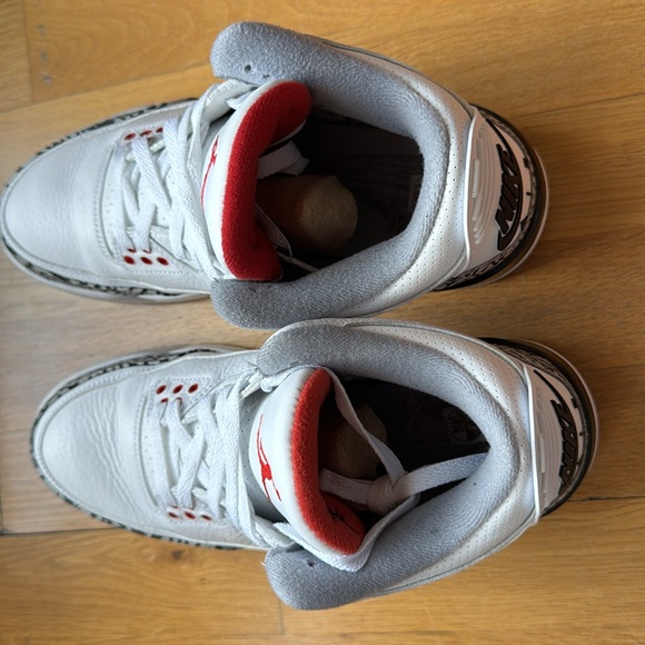 Nike Men’s Jordan 3 Retro JTH NRG US size 8.5 in white/white-fire red-black - Picture 6 of 10